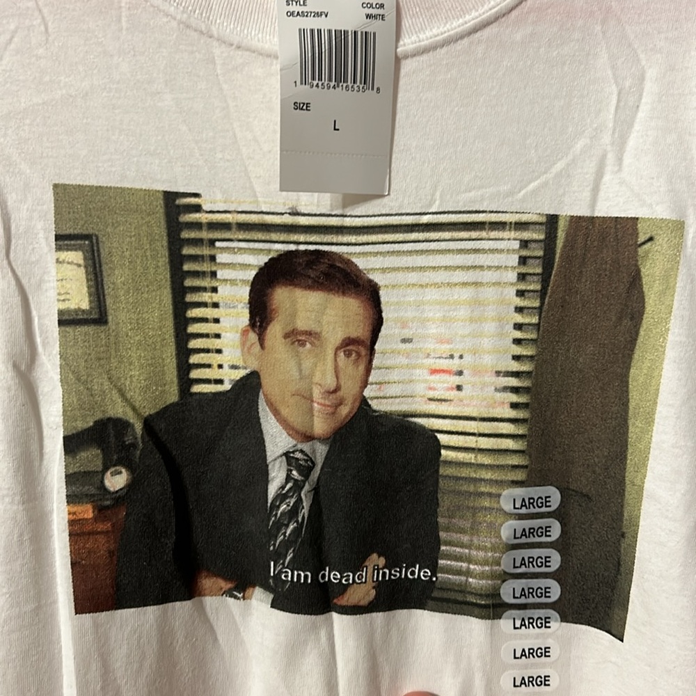 Michael Scott “The Office” I am dead inside shirt